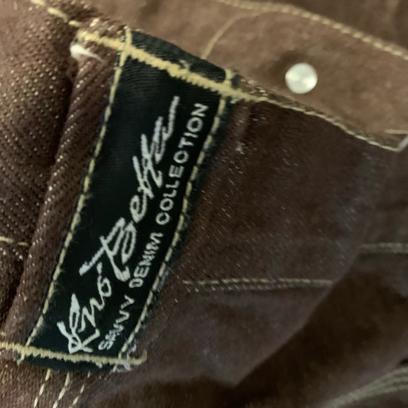 New Y2K Brownies Baggy Carpenter Pants Kno’ Better jeans white cap stitched 44 - Picture 12 of 16